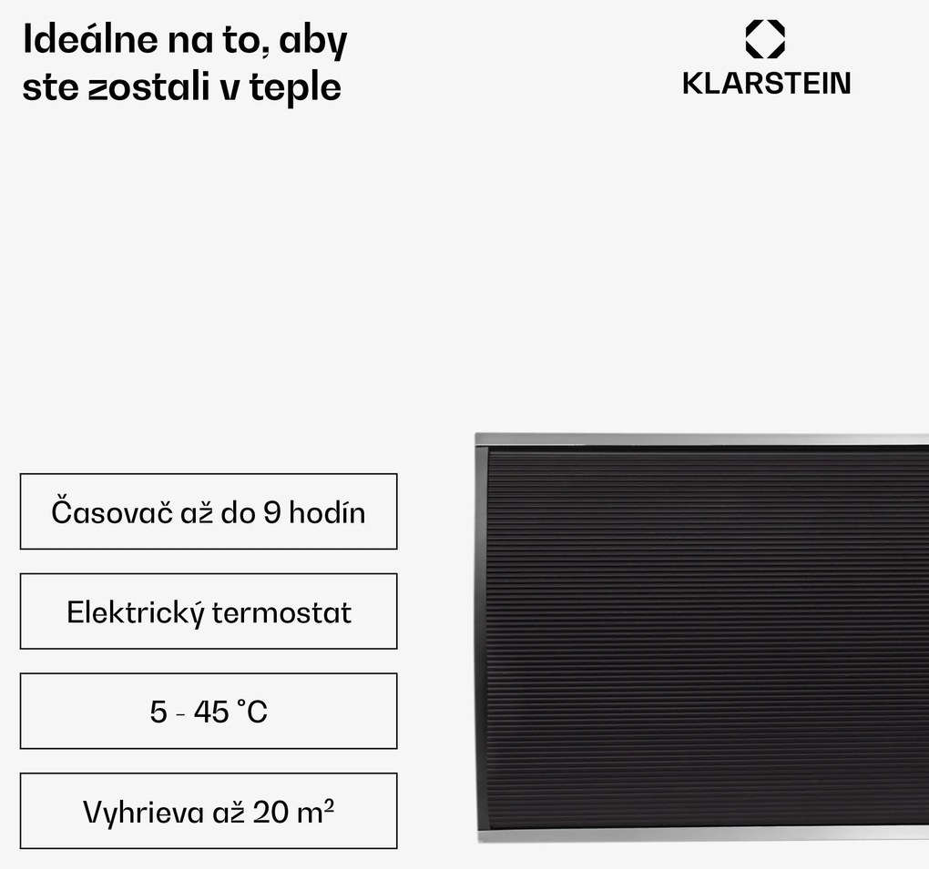 Blumfeldt CosmicBeam Ultra, infračervený ohrievač, 2200 W, IPX4, diaľkový ovládač, čierny