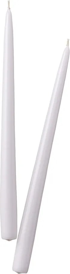 TWIN FLAME Sada sviečok 2 ks 31 cm - biela