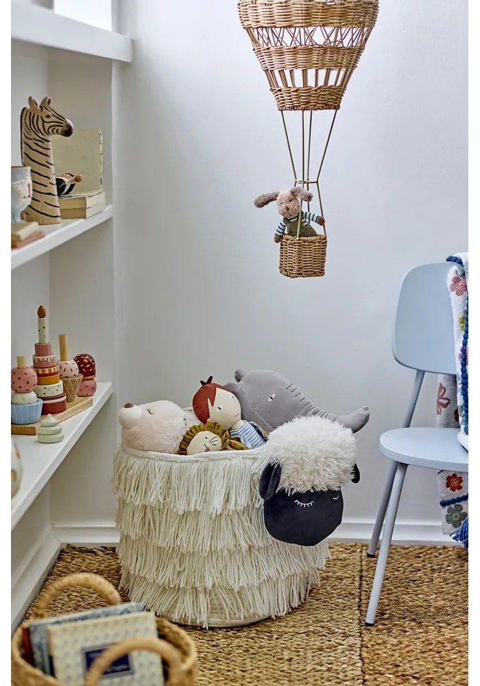 Biely látkový detský kôš na hračky 40x25x30 cm Dolly – Bloomingville Mini
