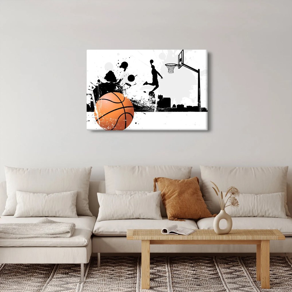Obraz - Hráč basketbalu (90x60 cm)