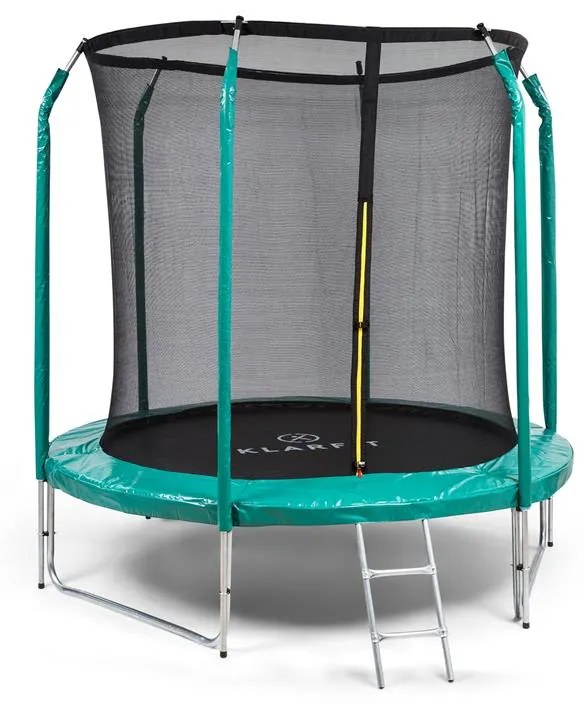 KLARFIT Jumpstarter, trampolína, 2,5 m Ø, sieť 120 kg max., 195 cm Ø skákacia plocha