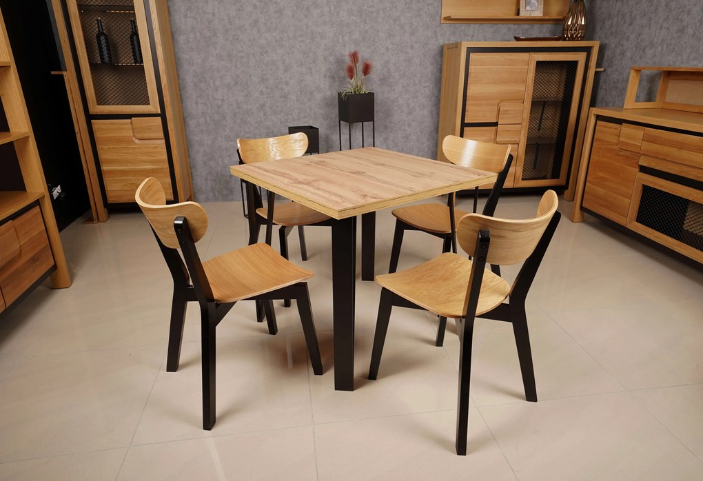 Stima Stôl Karlos Vyberte odtieň ->: Dub Hľuzovka, Vyberte rozmer ->: 90 x 90 cm