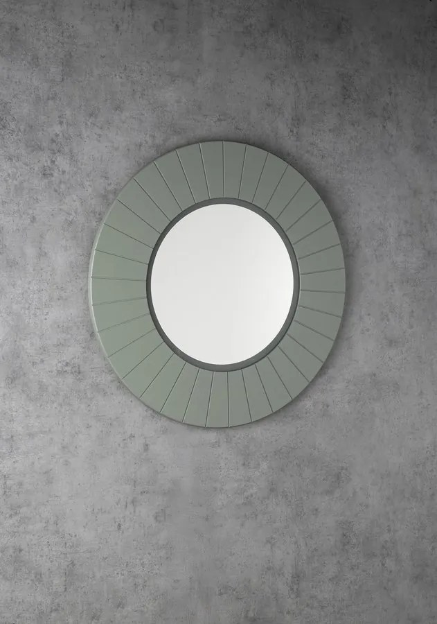 Sapho Sapho, LUMIRO STRIP guľaté zrkadlo s LED osvetlením v ráme, priemer 90cm, verde, LR950-4444S