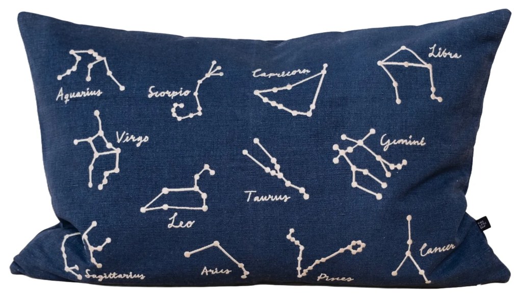 Fine Little Day Vyšívaný poťah na vankúš Zodiac Signs 38 x 58 cm