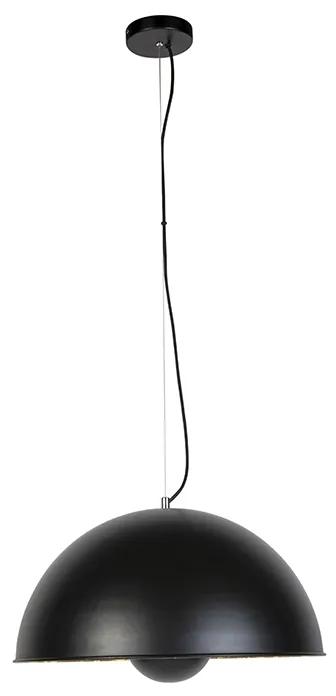 Priemyselná závesná lampa čierna so zlatom 50 cm - Magna Eglip