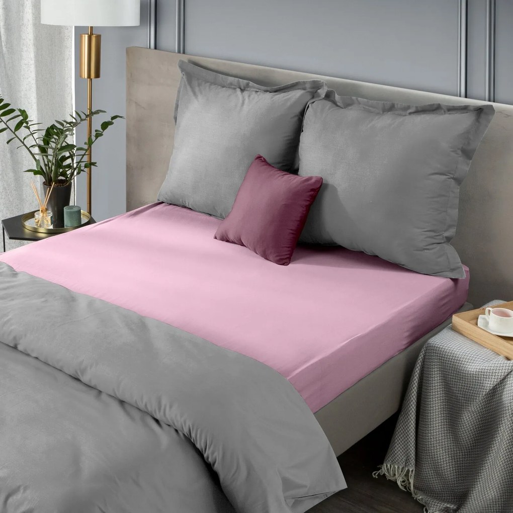 MAKOSATÉNOVÉ PRESTIERADLO NOVA 160X210 CM TMAVORUŽOVÉ