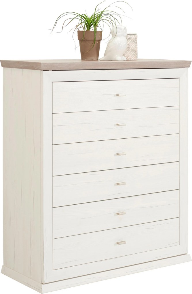 XXXLutz KOMODA, sivá, biela, 95/115/43 cm Hom`in - Komody - 000003000107