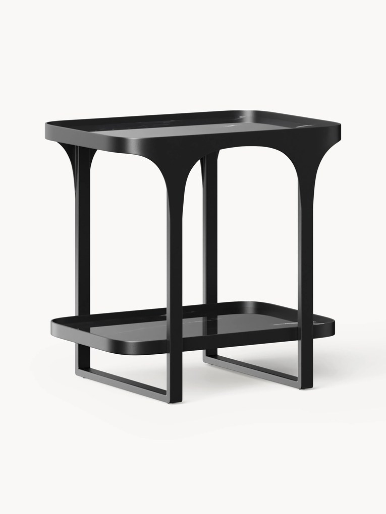 Pomocný stolík v mramorovom vzhľade Bella