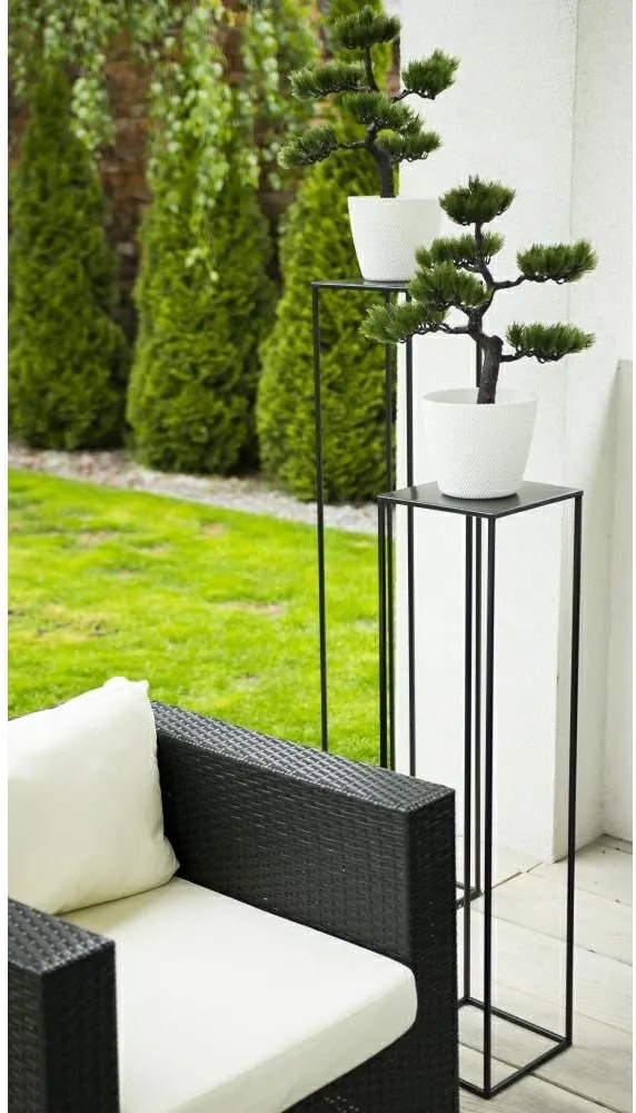 STOJAN NA KVETINÁČ SIMPLE 70X24X24 CM ČIERNA