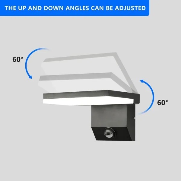 Immax 08513L - LED vonkajšie nástenné svietidlo so senzorom MODERN LED/18W/230V IP65