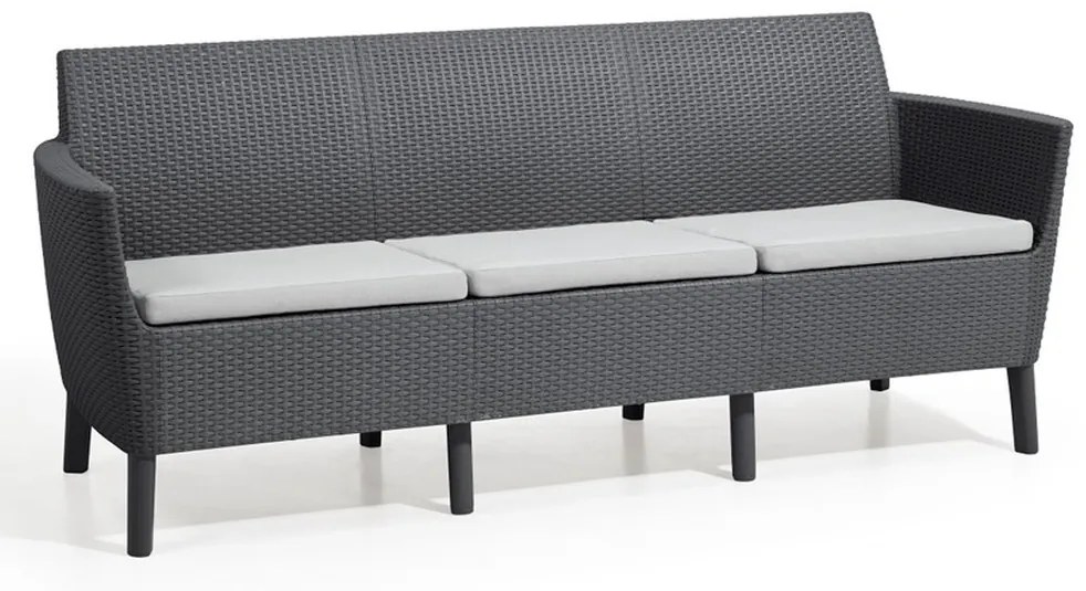 Allibert Salema 3 seater sofa - grafit