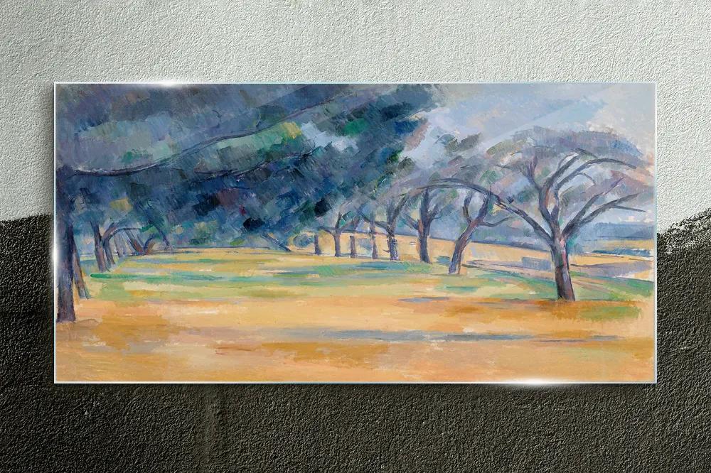 Sklenený obraz Maľovanie stromov príroda