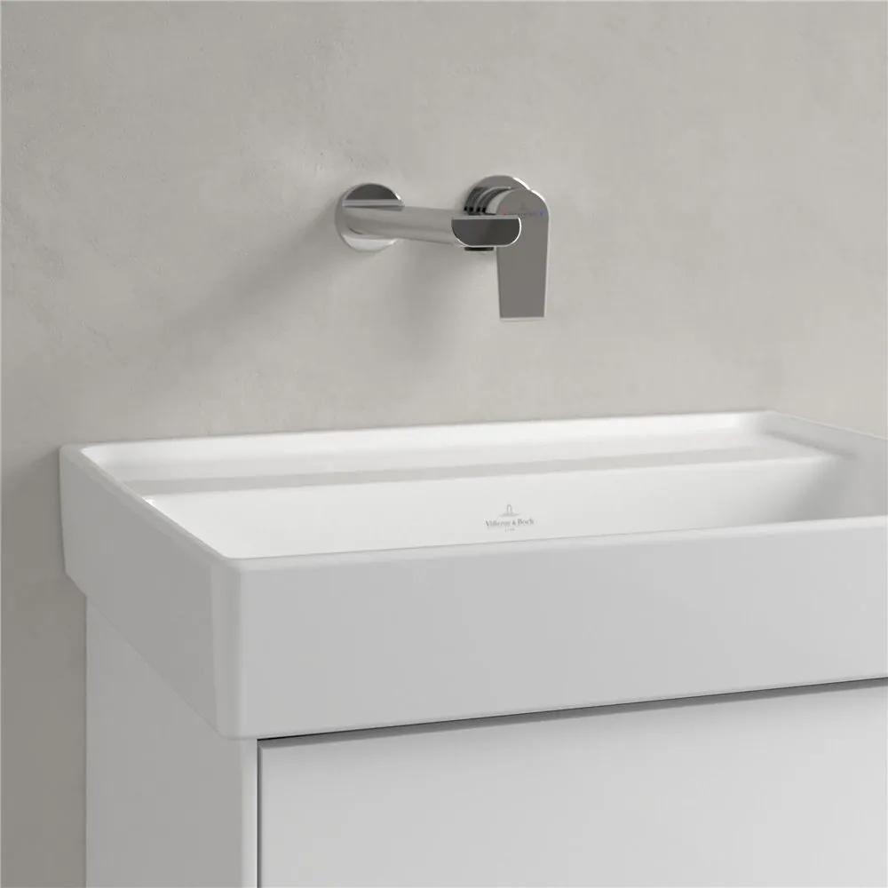 VILLEROY &amp; BOCH Collaro závesné umývadlo bez otvoru, bez prepadu, 550 x 440 mm, biela alpská, s povrchom CeramicPlus, 4A3358R1