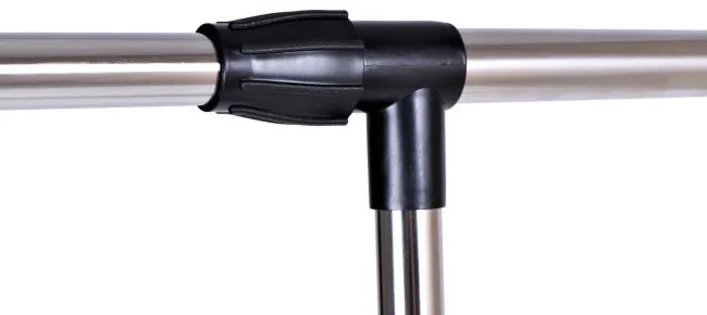 Vešiakový stojan na kolieskach LUKI čierny