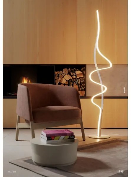 Redo 01-3625 - LED stmievateľná stojacia lampa IMPULS LED/36W/230V zlatá