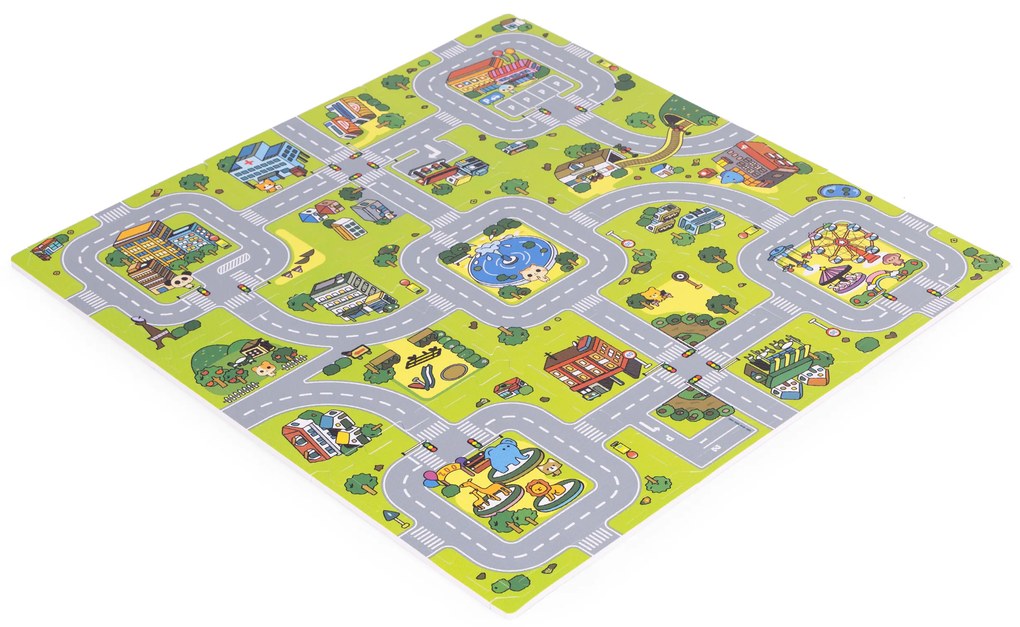ECOTOYS Podložka z EVA peny CITY 018