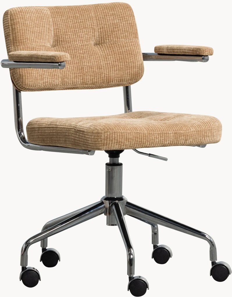 Výškovo nastaviteľná otočná kancelárska stolička Kova