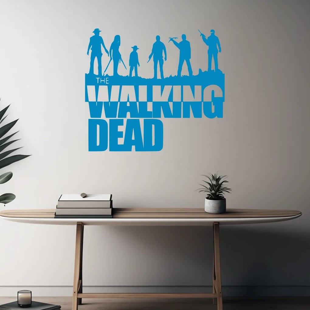 Veselá Stena Samolepka The Walking Dead Farba: šedá, Veľkosť: 80 x 71 cm