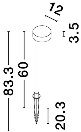 Vonkajšia lampa Dyol 83