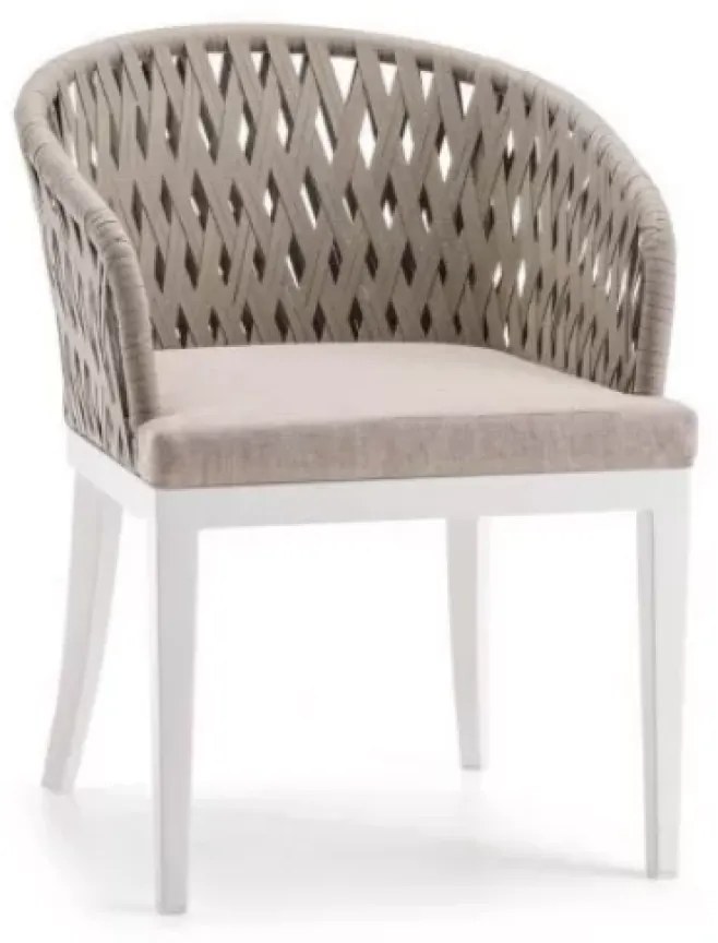 HORTA záhradná stolička s podrúčkami brown