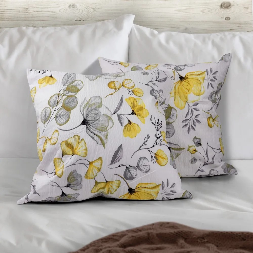 Polášek Krepový povlak na vankúš - Lístky | 40 x 40 cm