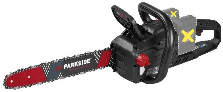 Parkside Performance®  Aku reťazová píla Ppksa 40-Li B2 + Akumulátor 20 V 4 Ah, 2 kusy + Dvojitá nabíjačka na akumulátor 20 V/4,5 A  (800011292)