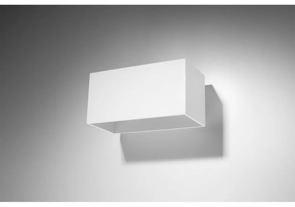 Biele nástenné svietidlo Nice Lamps Geo Maxi