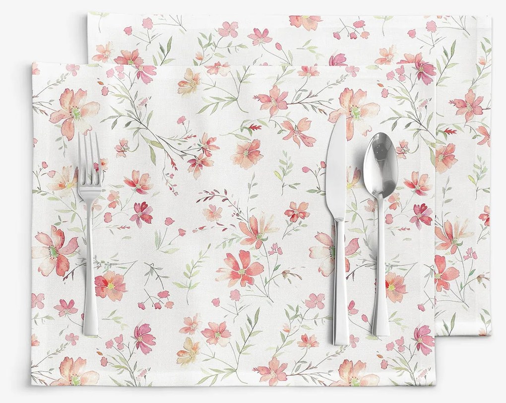 Goldea prestieranie na stôl valencia - lúčne kvety - sada 2ks 30 x 40 cm