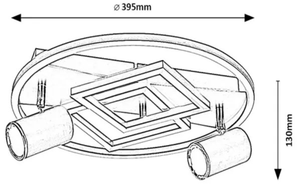 Rabalux 6905 - LED Stropné bodové svietidlo AZTEC 5xLED/40W/230V