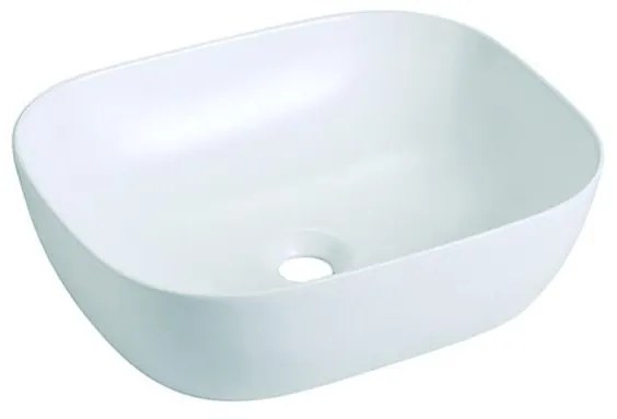Bathco 4072 - Umývadlo na dosku OLEA 49x40 cm porcelán/biela