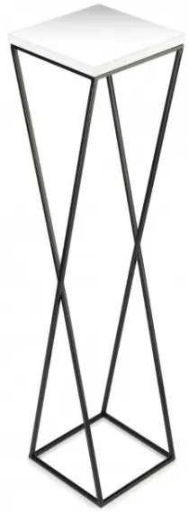 Stojan na kvety LOFT 100x24 cm čierna/biela