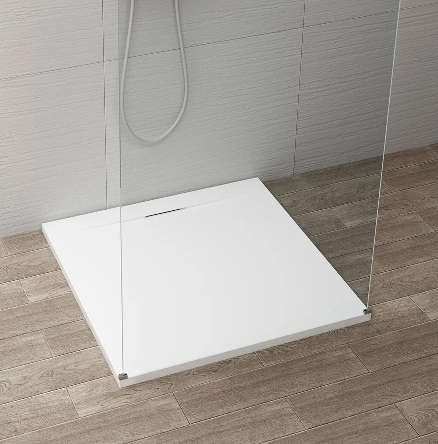 Polysan Polysan, KAZUKO sprchová vanička z liateho mramoru, 100x90 cm, 40336