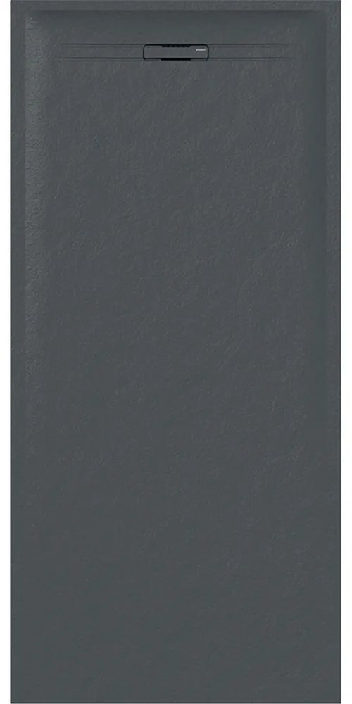 GEBERIT Sestra obdĺžniková sprchová vanička z kamennej živice, 800 x 1700 x 40 mm, protišmyk, grafit/bridlicová štruktúra, 550.237.00.2