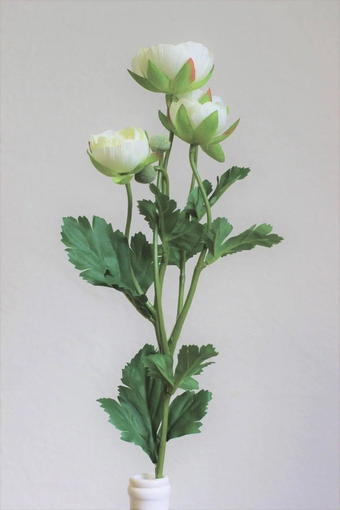 Biely umelý ranunculus 61cm
