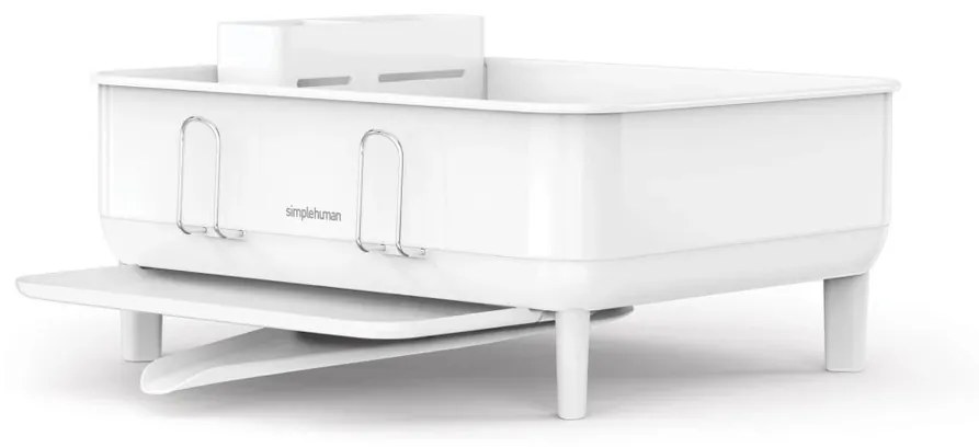Simplehuman Odkvapkávač na riad Compact, oceľ, plast, FPP, biela
