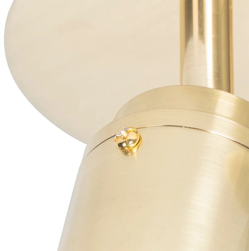 Moderné kúpeľňové bodové svetlo mosadzné 2-žiarovkové IP44 - Ducha