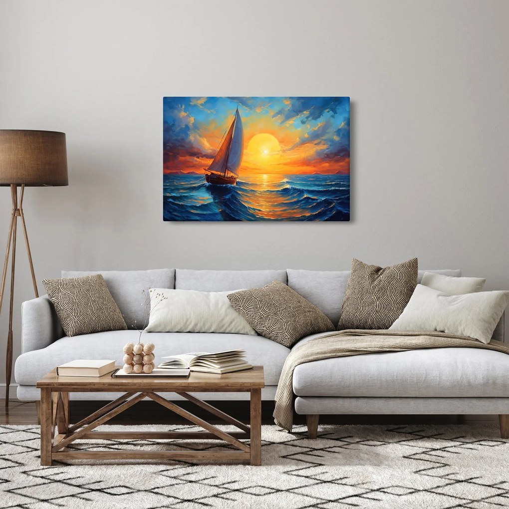 Obraz - Plachetnica (90x60 cm)