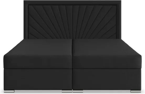 Manželská posteľ VICENZA 160×200 cm čierna