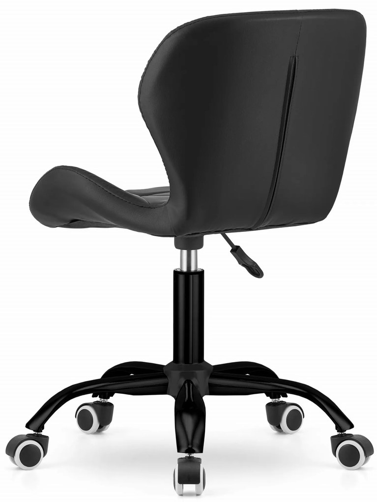 AKCIA Čierne kancelárske kreslo NOTO z eko kože II. akosť