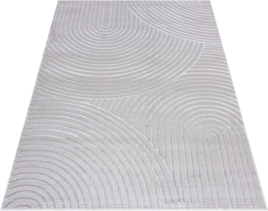 TA Koberec NG89A GRAY/GRAY ELLEN Sivý Obdĺžnikový Rozmer: 80x150 cm