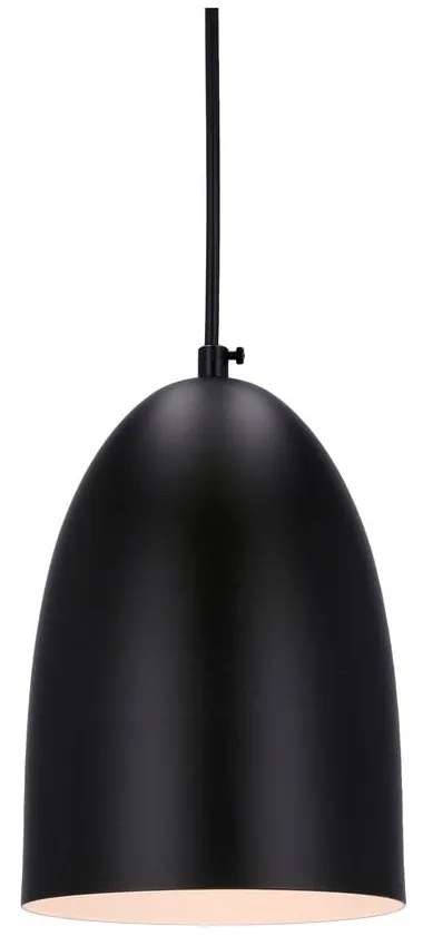 Čierne závesné svietidlo s kovovým tienidlom ø 14 cm Icaro - Candellux Lighting