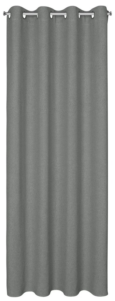 ZATEMŇOVACÍ ZÁVES NA KRÚŽKOCH LIDIA 140X250 CM STRIEBORNÁ