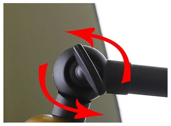 Nástenná lampička FUNDO 1xE27/40W/230V čierna/zlatá