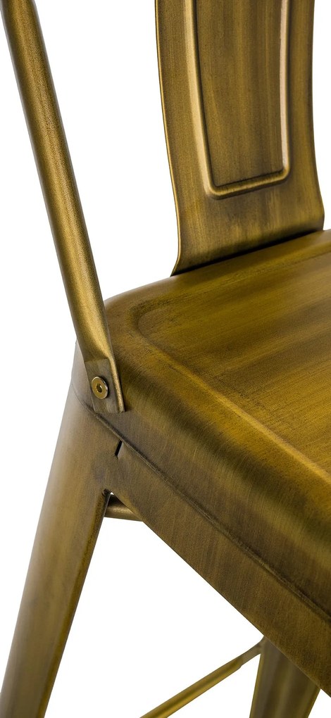 Kovová barová stolička Mason - Zlatá