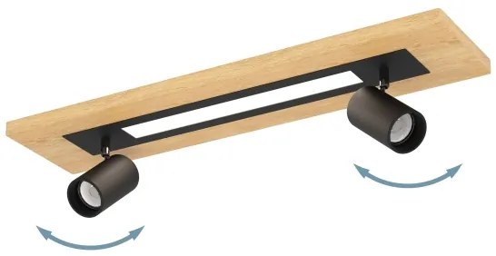 Eglo 39748 - LED Bodové svietidlo TORRESTRALLE LED/12W/230V + 2xGU10/4,5W