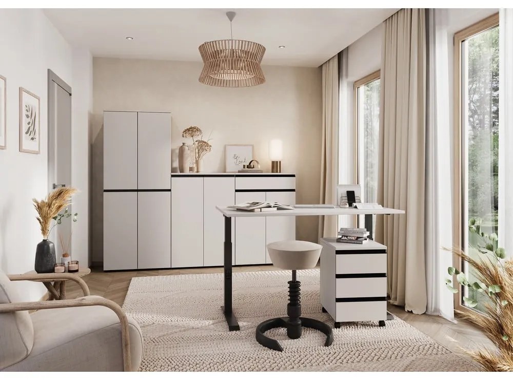 Polohovací pracovný stôl s elektricky nastaviteľnou výškou 80x120 cm Bedano – Germania