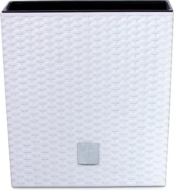 Plastový kvetináč DRTS265L 26,5 cm - biela