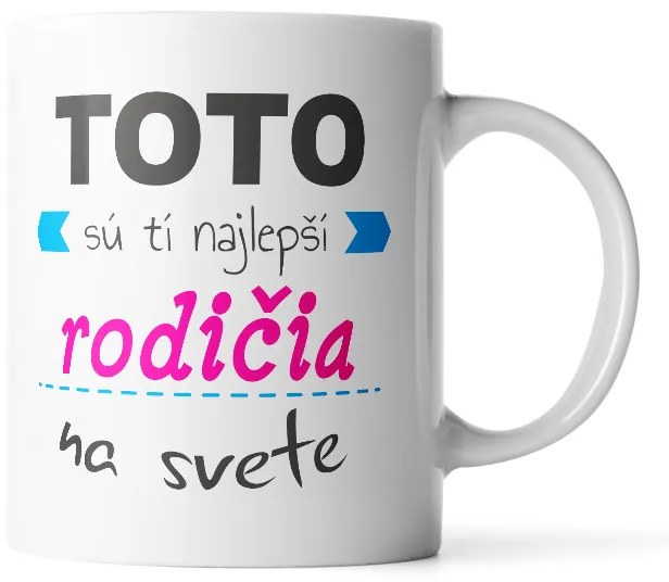 Sablio Hrnek Tohle jsou ti nejlepší rodiče na světě - 200 ml - espresso