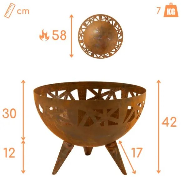 Záhradné ohnisko Tobag