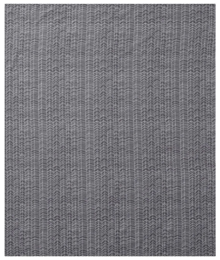 MERADISO® Bavlnený obrus (hranatý, 130 x 160 cm , potlač / tmavošedá ), potlač / šedá (100301237)